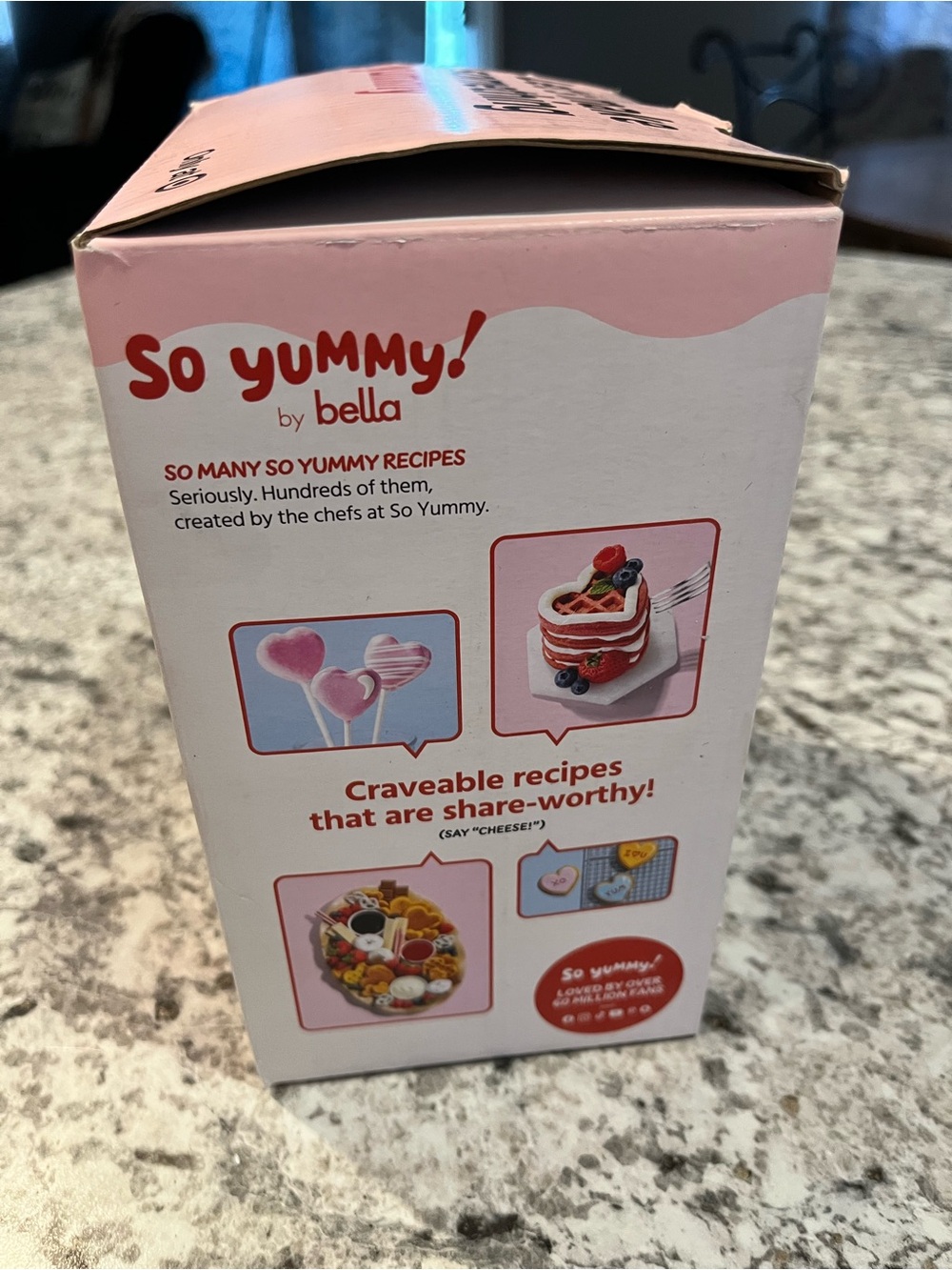 So Yummy by Bella Pink Mini Waffle Maker NIB - Picture 5 of 7